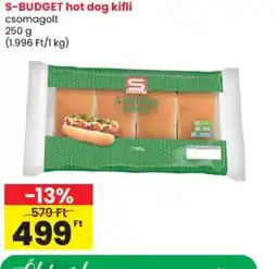 Spar S-Budget hot dog kifli ajánlat
