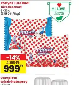 Spar Pöttyös Túr Rudi túrdesszert ajánlat