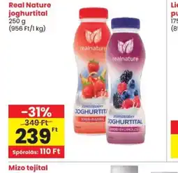 Spar Real Nature Joghurtital ajánlat