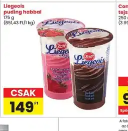 Spar Liegeois puding habbal ajánlat