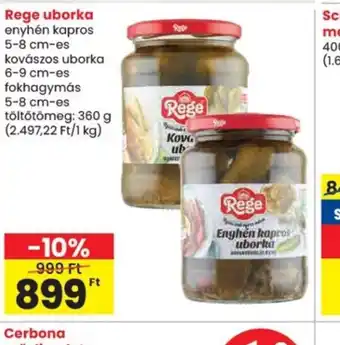 Spar Rege uborka ajánlat