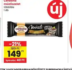 Spar Cerbona Müzliszelet ajánlat