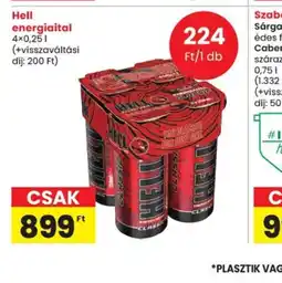 Spar Hell energiaital ajánlat