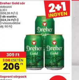 Spar Dreher Gold sör ajánlat