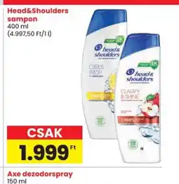 Spar Head&Shoulders sampon ajánlat