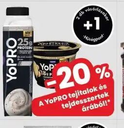 Spar YoPRO tejitalok és tejdesszertek ajánlat