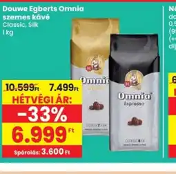 Spar Douwe Egberts Omnia szemes kávé ajánlat