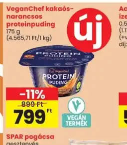 Spar VeganChef kakas-narancsos proteinpuding ajánlat