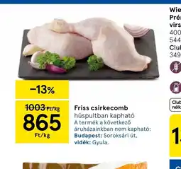 Tesco Friss csirkecomb ajánlat