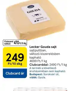 Tesco Lecker Gouda sajt ajánlat