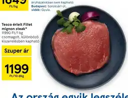 Tesco Tesco érlelt Fillet mignon steak ajánlat