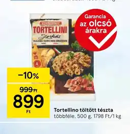 Tesco Tortellino töltött tészta ajánlat