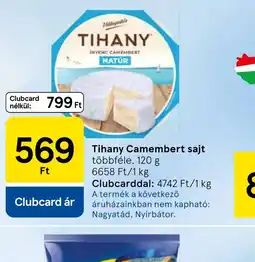 Tesco Tihany Camembert sajt ajánlat