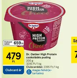Tesco Dr. Oetker High Protein csokoládés puding ajánlat
