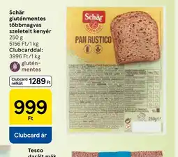 Tesco Sch FREEr gluténmentes többmagvas szeletelt kenyér ajánlat