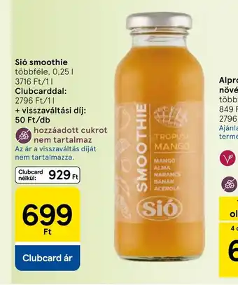 Tesco Si smoothie ajánlat