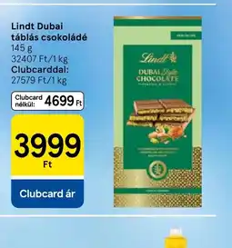 Tesco Lindt Dubai táblás csokoládé ajánlat