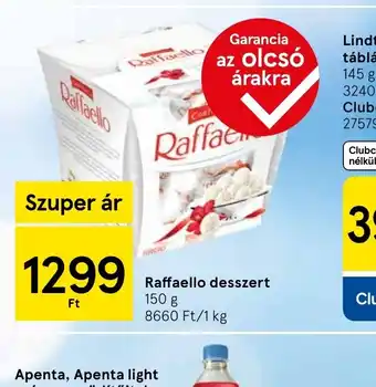 Tesco Raffaello desszert ajánlat