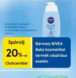 Tesco Nivea Baby kozmetikai termék ajánlat