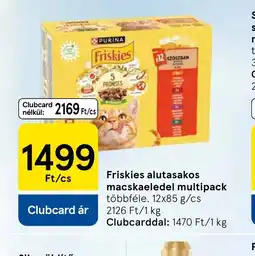 Tesco Friskies alutasakos macskaeledel multipack ajánlat