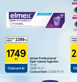 Tesco Elmex Professional Opti-namel fogkrém ajánlat