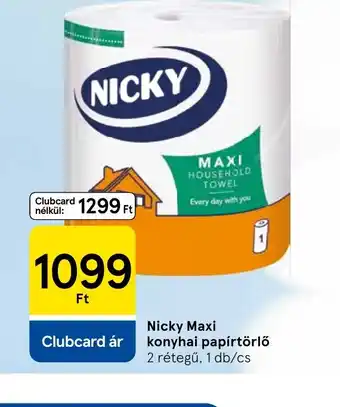 Tesco Nicky Maxi konyhai papírtörlő ajánlat