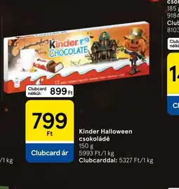 Tesco Kinder Halloween csokoládé ajánlat