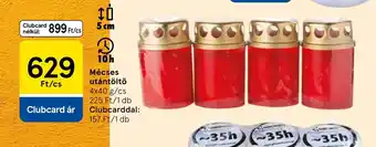 Tesco Mécses utántöltő ajánlat