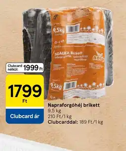 Tesco Napraforghéj brikett ajánlat