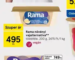 Tesco Rama növényi vajalternatíva ajánlat