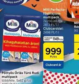 Tesco Milli Perfecto főzőtejszín ajánlat