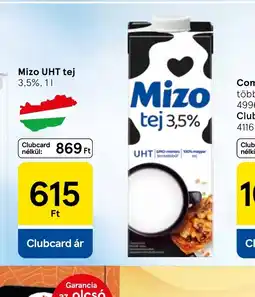 Tesco Mizo UHT tej ajánlat