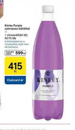 Tesco Kinley Purple szénsavas üdítőital ajánlat