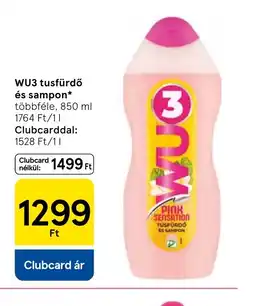 Tesco WU3 tusfürdő és sampon ajánlat