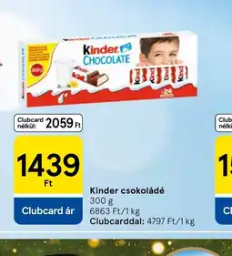Tesco Kinder csokoládé ajánlat