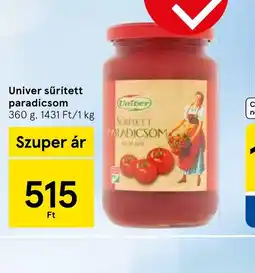 Tesco Univer sűrített paradicsom ajánlat