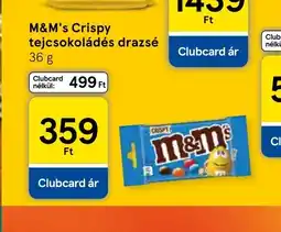 Tesco M&M's Crispy tejcsokoládés drazsé ajánlat