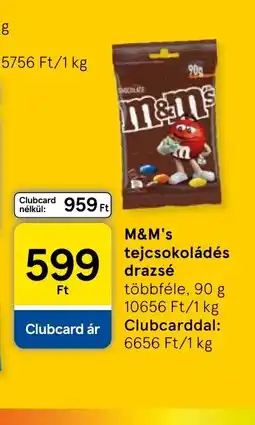 Tesco M&M's tejcsokoládés drazsé ajánlat