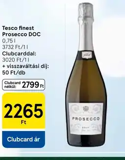Tesco Tesco Finest Prosecco DOC ajánlat