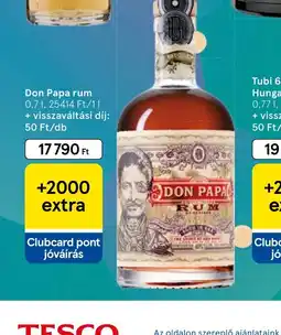 Tesco Don Papa rum ajánlat
