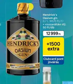 Tesco Hendrick's Oasium Gin ajánlat