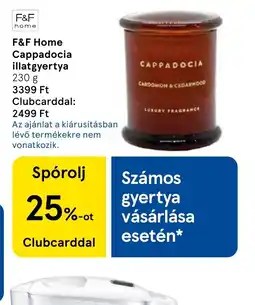 Tesco F Számos gyertyaF Home Cappadocia illatgyertya ajánlat