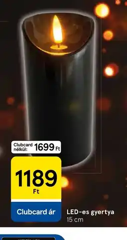 Tesco LED-es gyertya ajánlat