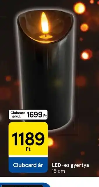 Tesco LED-es gyertya ajánlat