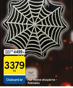 Tesco F&F Home díszpárnaPkháls ajánlat