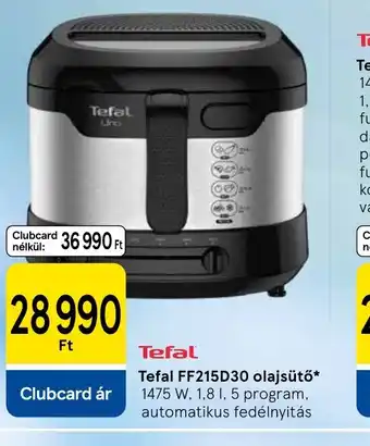 Tesco Tefal FF215D30 olajsütő ajánlat
