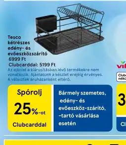 Tesco Tesco kétrészes edény- és evőeszközszárít ajánlat