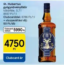 Tesco St. Hubertus gyógynövénylikőr ajánlat