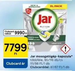 Tesco Jar mosogatógép-kapszula ajánlat