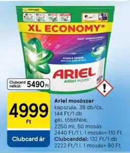 Tesco ARIEL Mosószer ajánlat